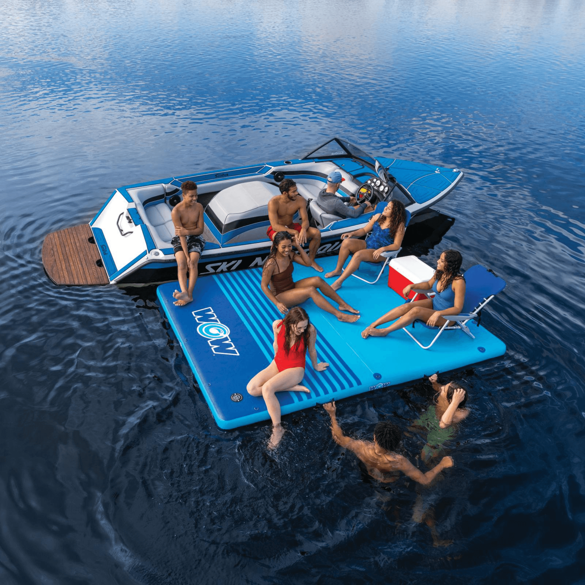 WOW Sports 10'x8'x6" Drop Stitch Vacation Station Dock