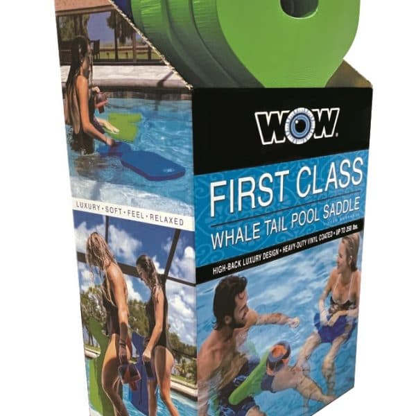 WOW Sports First Class Soft Dipped Foam Whale Tail Saddle Seats 6pck PDQ - Blue (20-2100)