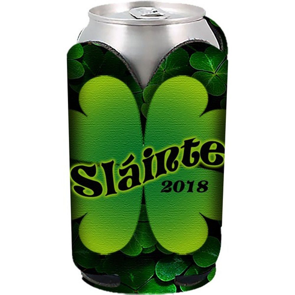 DC1000SR4CP Shamrock Can Cooler With Full Color Custom Imprint