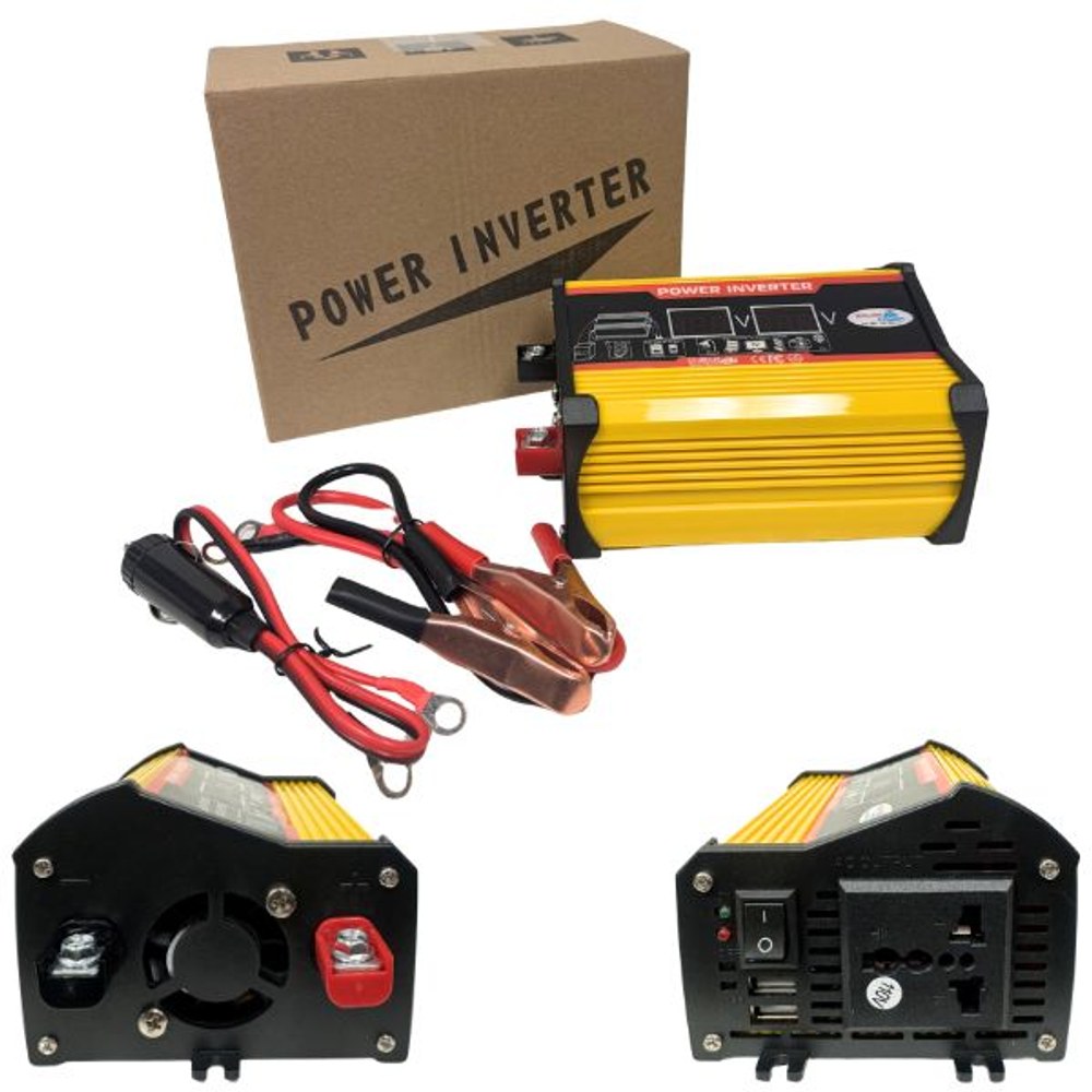 Power Inverter - Style #6286 - LCD Display - For Home, Auto, Outdoor - USB Charging Ports - Soft Start, Low Idle - 2 For $36.00
