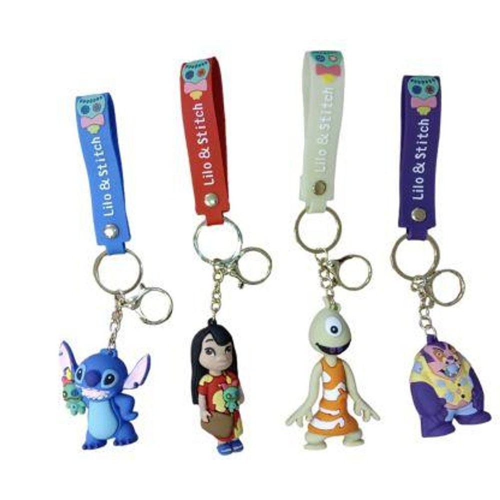PVC Keychain - 3D Alien & Friends Assortment Backpack Charm (YSC337)