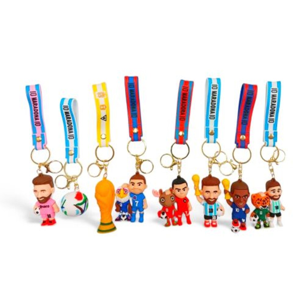 PVC Keychain 3" World Cup Assortment Backpack Charm (AL8092)