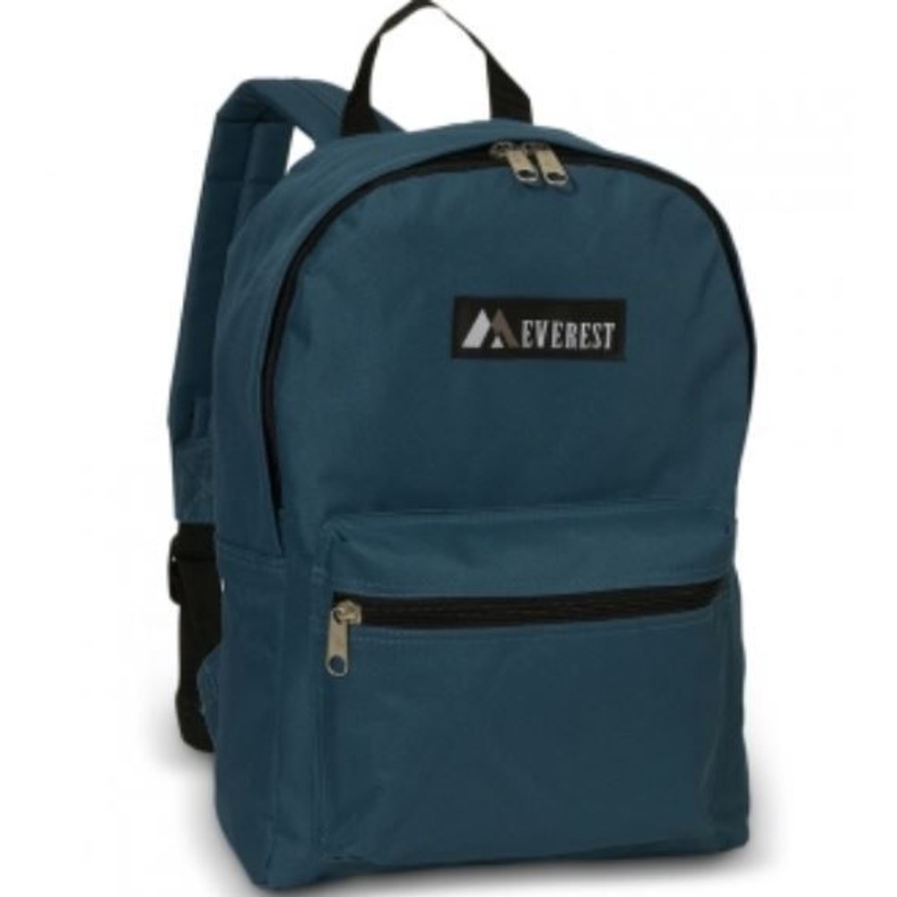 30 Wholesale Basic Color Block Backpack In Fuchsia Blue
